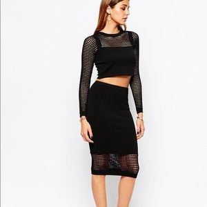 River island mesh pencil skirt